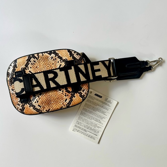 Stella McCartney Convertible Studded Faux Snake-Effect Leather Belt Bag NWT - Picture 7 of 8